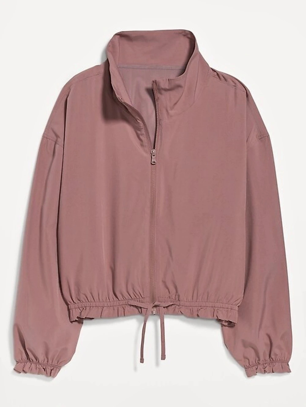 Old Navy StretchTech Zip-Front Cropped Track Jacket Pink 3X